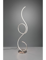 [S-TRIO423410107] Piantana Moderna Led Dimmer per Soggiorno Jive Nichel