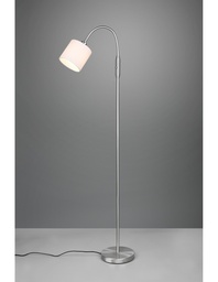 [S-TRIOR46332001] Piantana Moderna con Braccio Flessibile in Nichel Opaco
