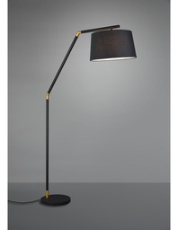 [S-TRIO462100132] Piantana Tracy in Tessuto Nero H175 cm