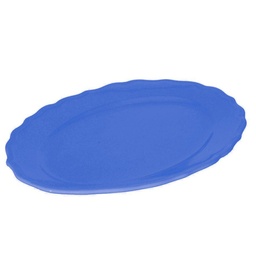 [S-V5856640000] Piatto ovale blu Juliet cm35x26h3