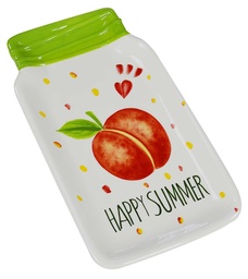 [S-V9139240000] Piatto estivo con pesca 26 x 15,5 x 2 cm