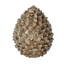 [S-V6332870000] Pigna in resina oro 13x13x16,5 cm