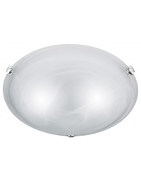 [S-TRIO6105021-01] Plafoniera Vetro Bianco Adrian Ø40 cm - Trio Lighting