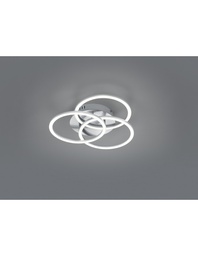 [S-TRIOR62823107] Plafoniera a 3 Anelli Orientabili LED Dimmer Circle Nichel Trio Lighting
