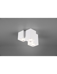[S-TRIO604900331] Plafoniera 3 Cubi Bianco Opaco