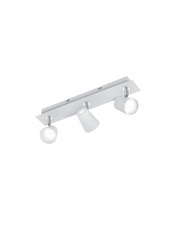 [S-TRIO873110331] Plafoniera 3 Spot Led Orientabili Bianco Trio Lighting