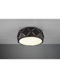 [S-TRIO603500332] Plafoniera 3xE27 Zandor Nero Ø40 cm Trio Lighting