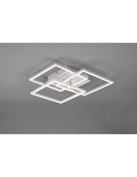 [S-TRIOR62883131] Plafoniera Bianca 3 Quadrati Orientabili Led Dimmer