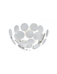 [S-TRIO609900331] Plafoniera Discalgo 3xE14 Bianco E Tondi Decorativi Ø54 cm  Trio Lighting