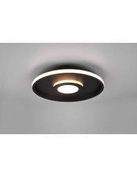 [S-TRIO680819332] Plafoniera Disco Ascari Led 35w Nero IP44
