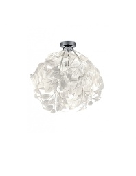 [S-TRIOR60461001] Plafoniera Foglie Decorative Lavabili Bianche