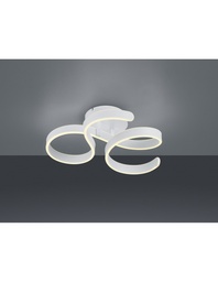 [S-TRIO671310131] Plafoniera Francis Vortici Bianco LED 40W Dimmerabile