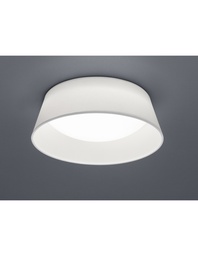 [S-TRIOR62871201] Plafoniera Led Paralume Stoffa Bianca Ponts Ø34 cm Trio Lighting