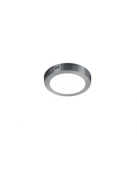 [S-TRIO657011207] Plafoniera Moderna Led Dimmerabile Ø18 cm Nichel