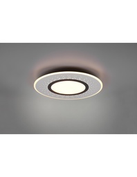 [S-TRIO626910307] Plafoniera Moderna Verus Nichel Led Dimmer 44w