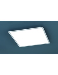 [S-TRIO674016207] Plafoniera Pannello Quadrato Led Dimmer Nichel 62x62 cm