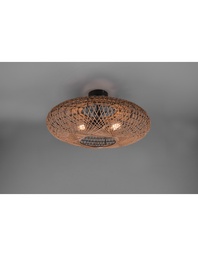 [S-TRIO612300236] Plafoniera in Fibre Naturali Hedda