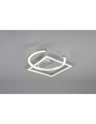 [S-TRIOR62162105] Plafoniera Led Nichel L42 cm Dimmerabile