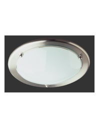 [S-TRIO6101011-07] Plafoniera Primo 1xE27 60w Nichel Vetro Opale Ø30 cm Trio Lighting