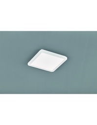 [S-TRIOR62931801] Plafoniera Quadrata Led Dimmerabile Bianco IP44 30x30 cm