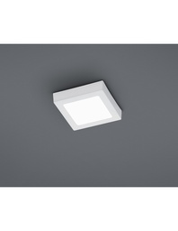 [S-TRIO657111201] Plafoniera LED Dimmerabile Bianco 18x18 cm