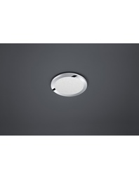 [S-TRIO656411506] Plafoniera Rotonda LED Dimmerabile Cromo Ø26 cm