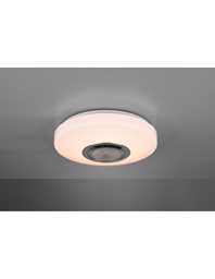 [S-TRIOR69021101] Plafoniera Moderna Led RGB Bluetooth Maia Ø33 cm Bianco