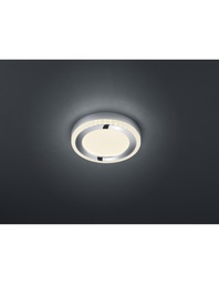[S-TRIOR62621106] Plafoniera Rotonda Slide Doppio Led Rgbw Dimmerabile Bianco Ø25 cm Trio Lighting