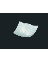 [S-TRIO602500201] Plafoniera Signa Vetro Bianco Decori Firma 40x40 cm Trio Lighting