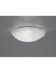 [S-TRIO607800100] Plafoniera Sweety 1xE27 Nichel e Acrilico Ø30 cm