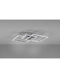 [S-TRIOR62793406] Plafoniera Cromo Quadrati Led 25w 4000k Dimmer