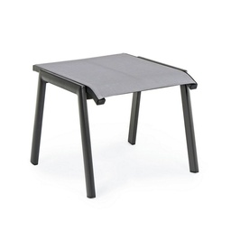 [S-B0662305] Poggiapiedi arredo giardino alluminio antracite Cruise cm 53 x 51 x 44