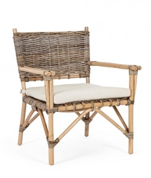 [S-B0671694] Poltrona in Rattan Intrecciato Tarifa