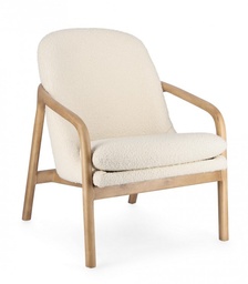 [S-B0748268] Poltrona Elaide Pure in Poliestere Effetto Boucle'