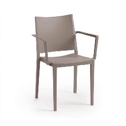 [S-FZ99905] Poltrona Mosk polipropilene tortora