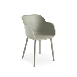 [S-FZ96768] Poltrona Shell-P grigio cemento