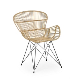 [S-B0671509] Poltrona Venturs in fibre stile naturale - Dimensioni: 62x68x85 cm