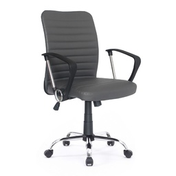 [S-FZ95111] Poltrona ufficio Asgar base cromata tortora