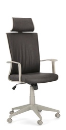 [S-B0710489] Poltrona ufficio tessuto nero Gordon - Design ergonomico e comfort per il tuo spazio di lavoro