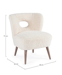 [S-B0748147] Poltrona vintage legno e tessuto Cortina
