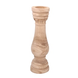 [S-V9123820000] Candelabro in legno Ø cm. 13 h 52