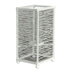 [S-V7015470000] Portacandele Metallo Bianco Piccolo 11x11x23 cm