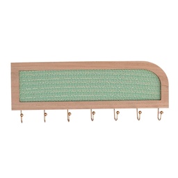 [S-V5962350000] Portachiavi rettangolare in legno marrone 40x2,5x16,5 cm