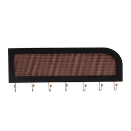 [S-V5962360000] Portachiavi legno nero rettangolare 40x2,5x16,5 cm