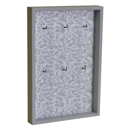 [S-V5913320000] Portachiavi in legno Rebecca 6 pezzi 20x3,5x31 cm