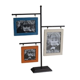 [S-V8034000000] Portafoto da tavolo in legno multiplo 40x8x50 cm