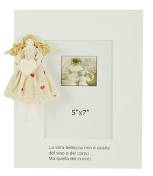 [S-V9158800000] Portafoto Dream Princesses Bianco - 21,5 x 2,5 x 26,5 cm