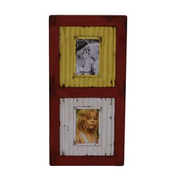 [S-V6446010000] Portafoto multiplo da parete in metallo 2p cm29x2h59