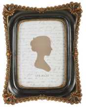 [S-V9162770000] Portafoto Nero Bordo Oro Grande 20,4 x 3 x 26 cm