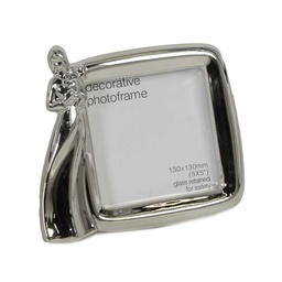 [S-V9185330000] Portafoto Argento 15 x 3 x 12 cm - Design Elegante per le Tue Foto Preferite